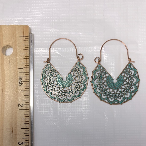 4/$10 Boho Hollowed Out Hoop Earrings - Picture 2 of 2